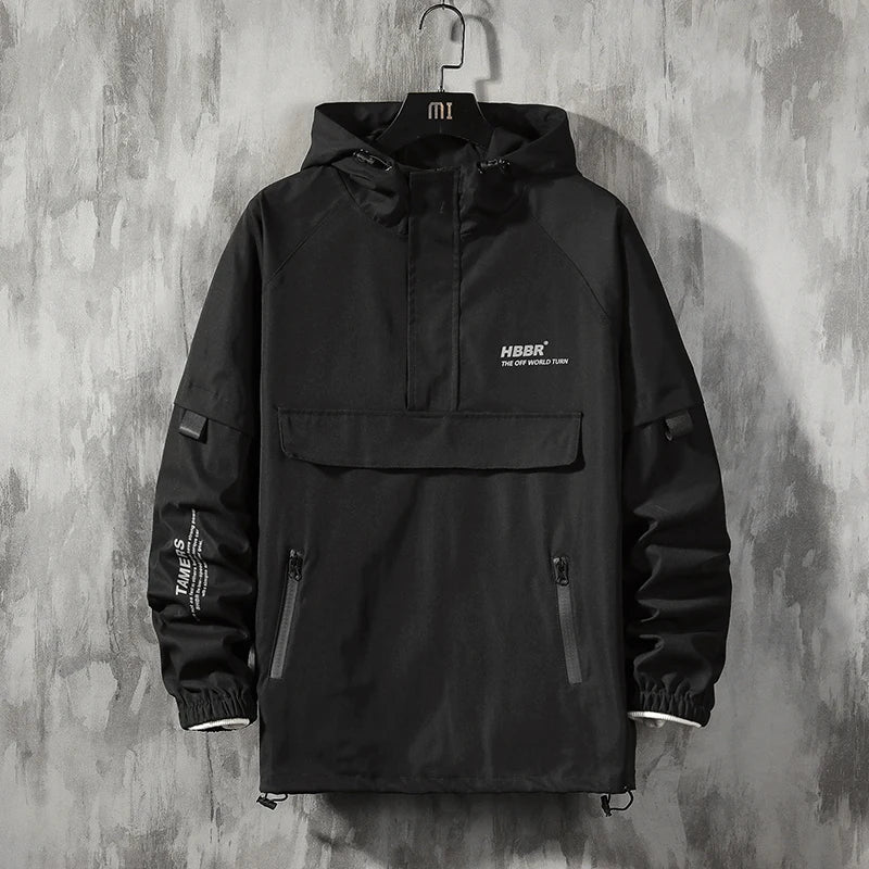 Men’s Streetwear - Casual Hip Hop Windbreaker